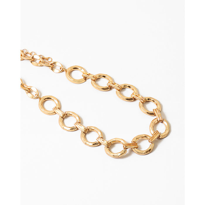 Gold Link Statement Necklace