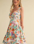 CUT OUT LACE TRIM DRESS