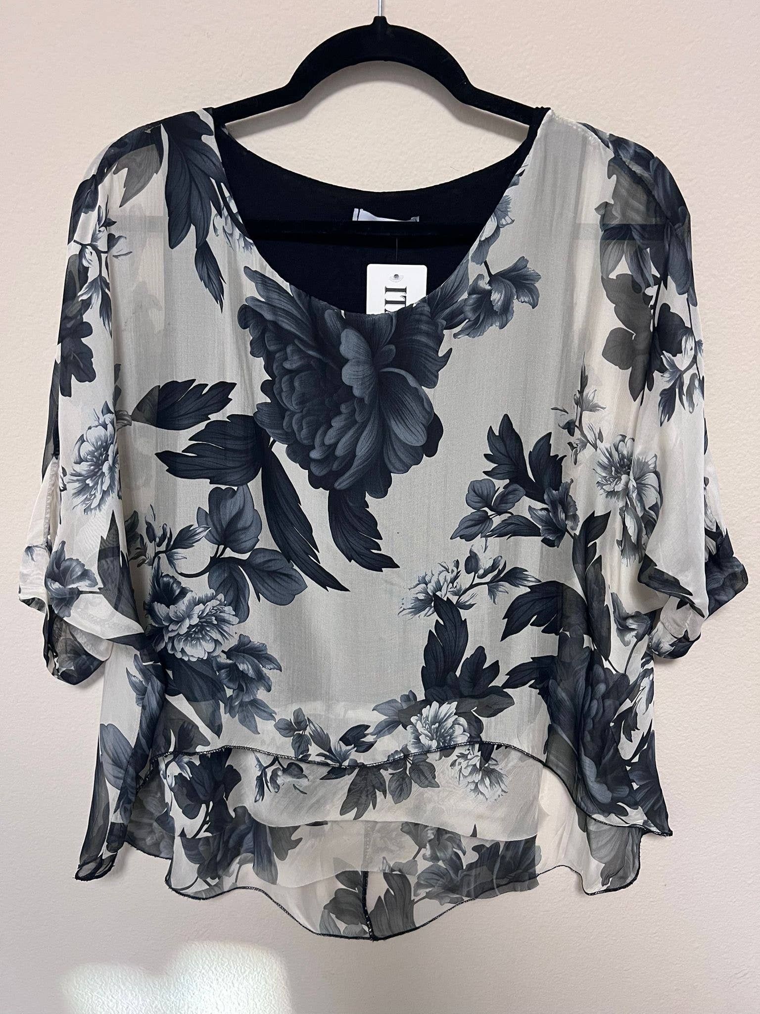 Italian Silk Printed Top