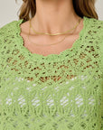 Crochet Scallop Hem Top