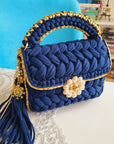 Crochet Clutch Handbag Royal Pearl