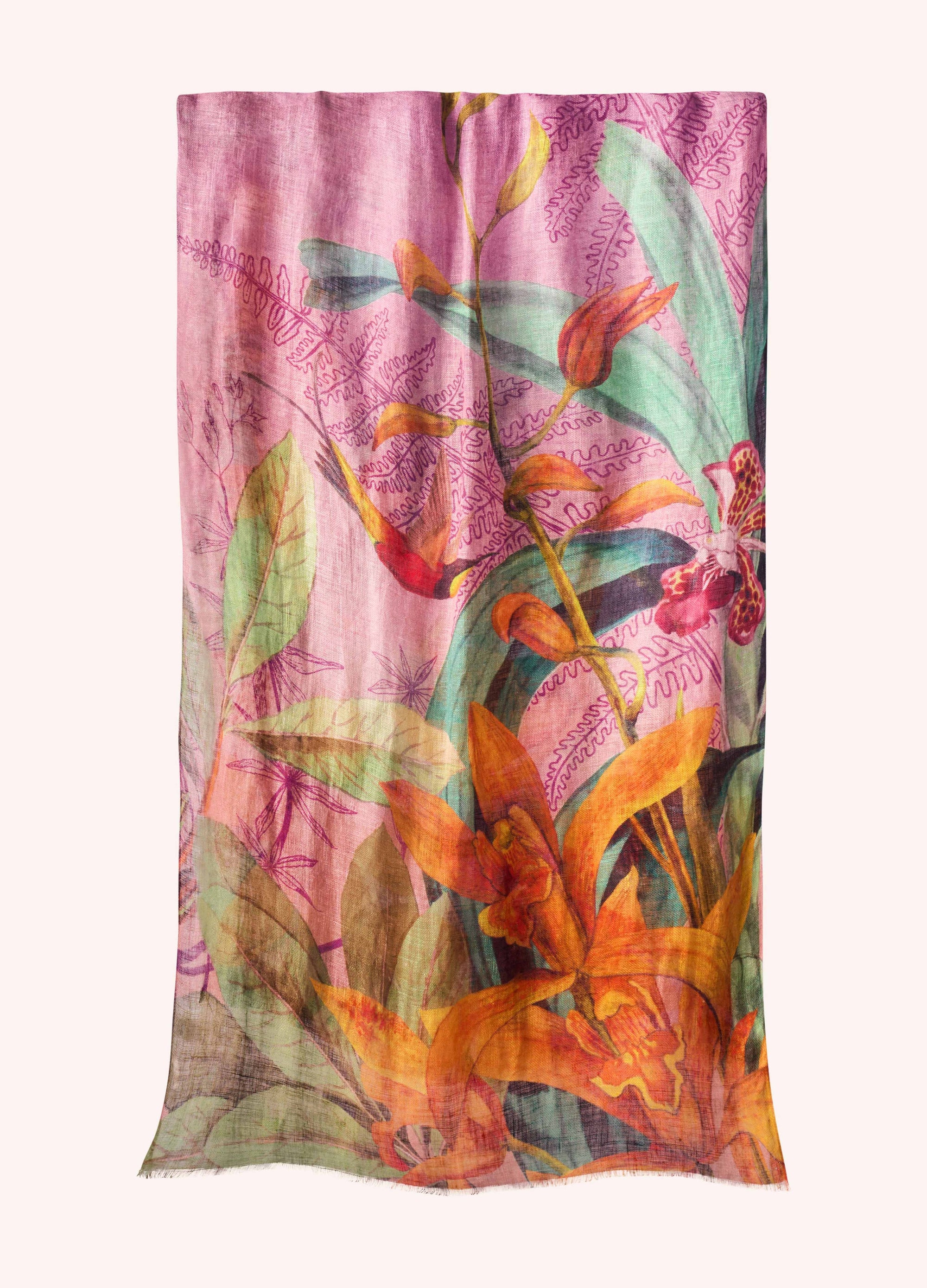Linen/Cotton Scarf Botany Bliss