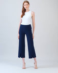 Clara Sunwoo Relaxed Kick Front Slit Ankle Pant