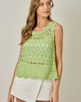 Crochet Scallop Hem Top