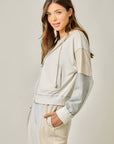 Color Blocked Zip-Up Hoodie