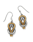 Interlok Harmony Two Tone French Wire Earrings