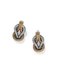 Interlok Harmony Two Tone Post Earrings