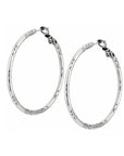 Large Hoop Charm Earrings