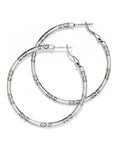 Large Hoop Charm Earrings