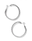 Pretty Tough Stud Large Leverback Hoop Earrings