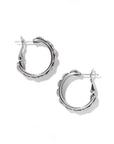 Pretty Tough Stud Medium Leverback Hoop Earrings