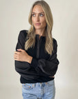 Janie Satin Sleeve Top