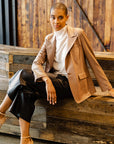 Clara Sunwoo Liquid Leather Blazer