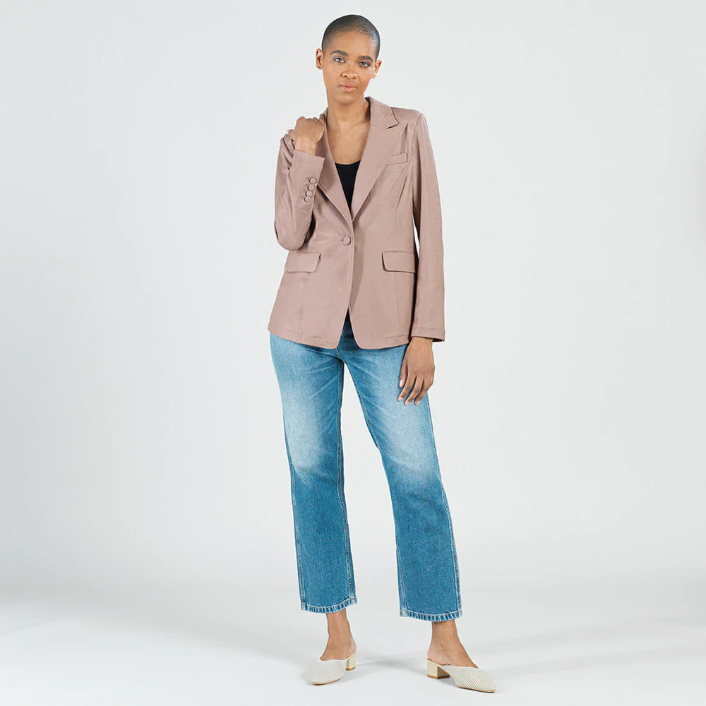 Clara Sunwoo Liquid Leather Blazer